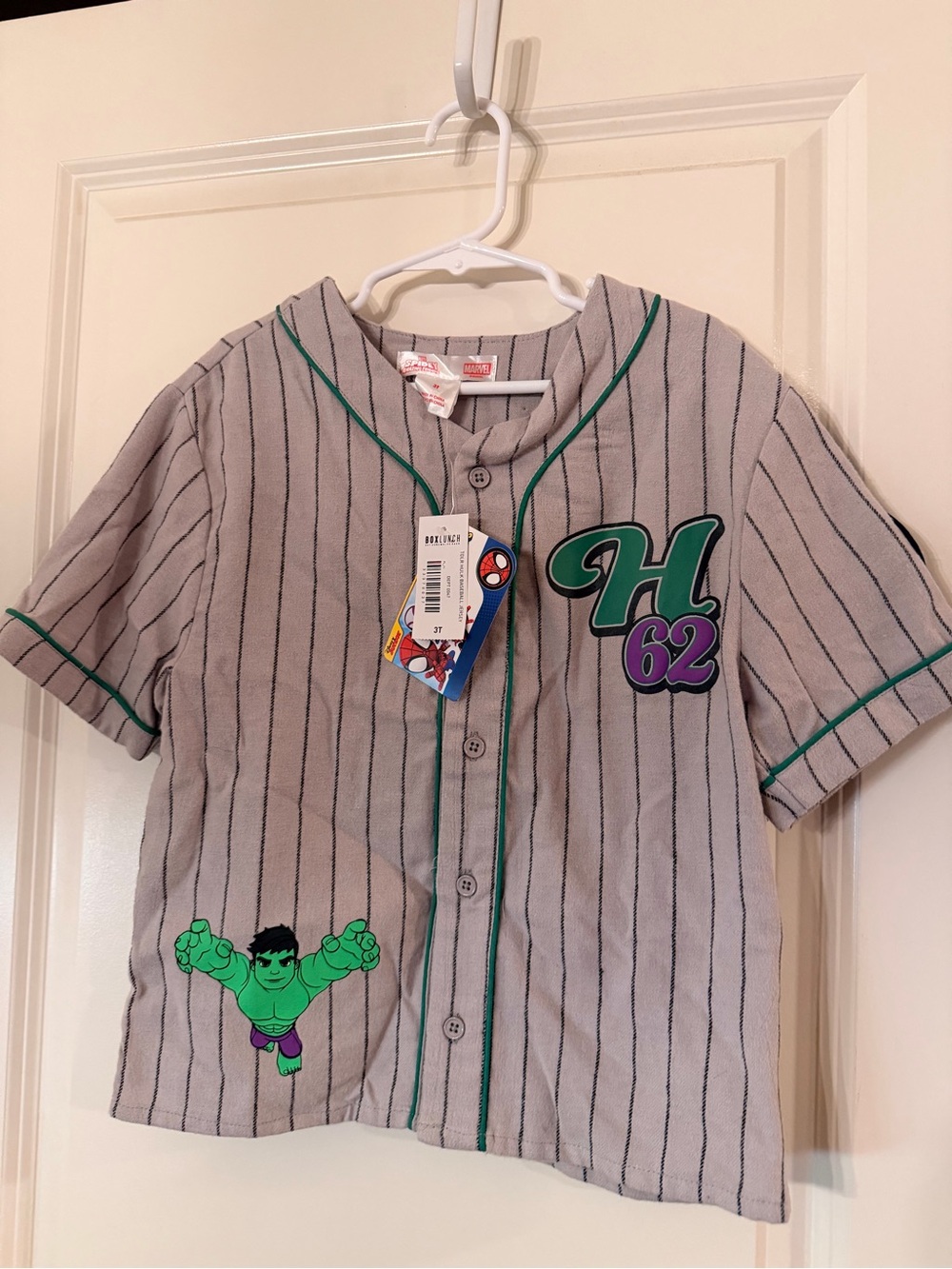 NWT Marvel HULK Baseball Jersey